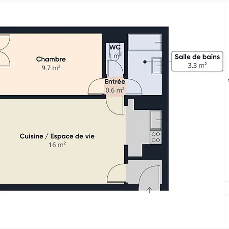 Daire A 50 M, Pour 3 Adultes 1 Enfant